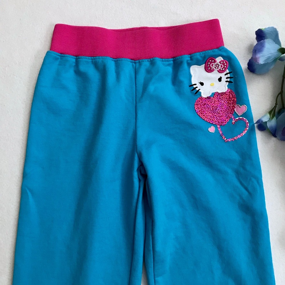❌SOLD❌ Hello Kitty NWT Loungewear Jogger for Girls Size 8 - Picture 3 of 8